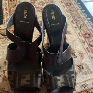 Fendi Wedge Sandal only worn twice